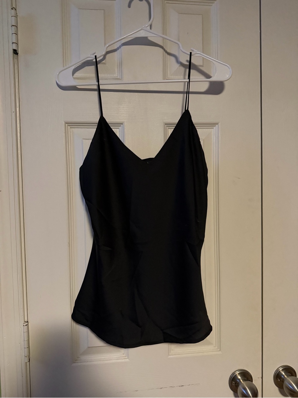 Shinestar Black V-Neck Spaghetti Strap Camisole